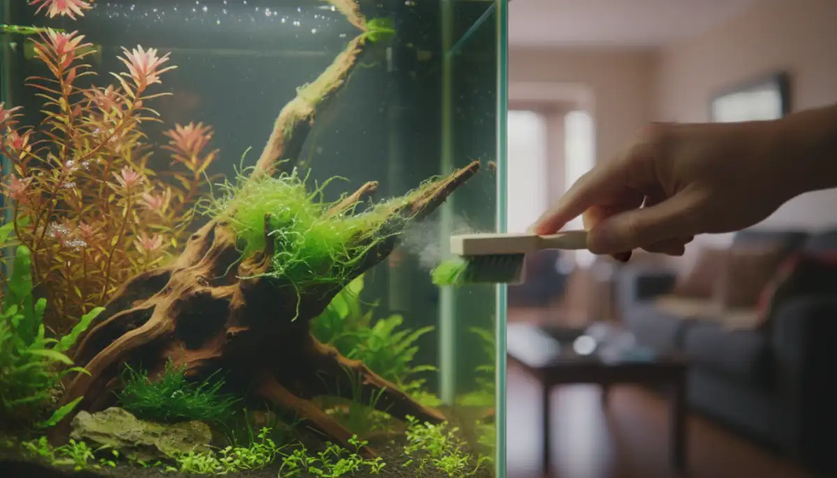 Algas Persistentes em Troncos: 5 Passos para Eliminar no Aquascaping
