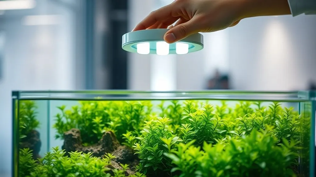 5 Passos para Ajustar Iluminação LED e Eliminar Algas em Aquário Plantado