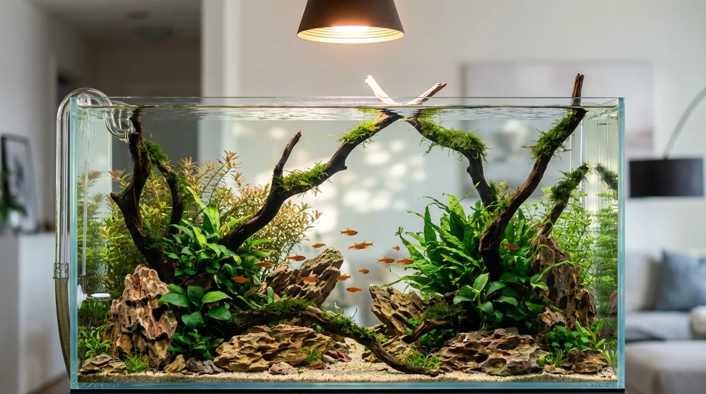Hardscape Criativo e Duradouro: Guia Definitivo para Aquários Plantados
